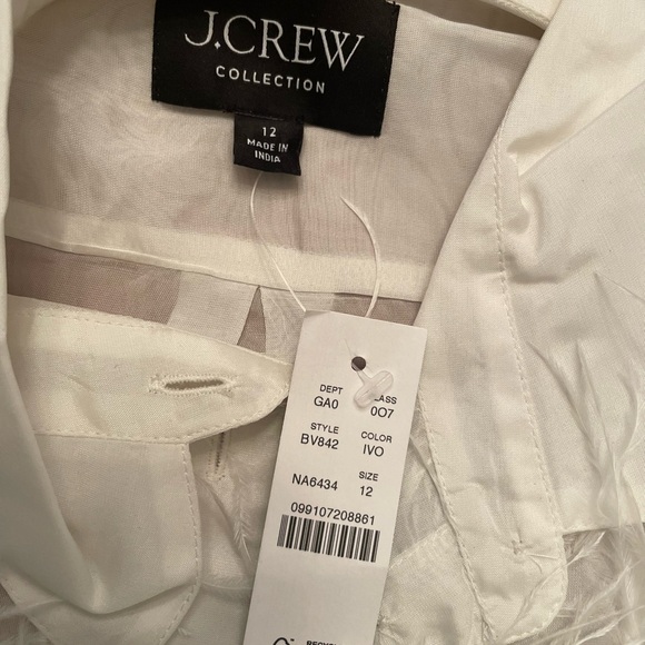 Ivory silk J Crew blouse- stunning!! - Picture 3 of 5